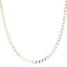 9ct Yellow Gold Square Curb Chain 18"