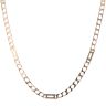 9ct Yellow Gold Fancy Curb Chain 18"