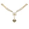 14ct Yellow Gold Belcher Bar And Heart Chain 18"
