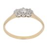 18ct Yellow Gold 0.25ct Brilliant Cut Diamond Trilogy Ring