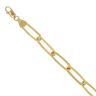 22ct Yellow Gold Fancy Paperclip Bracelet 7"