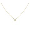 14ct Yellow Gold 0.10ct Brilliant Cut Diamond Solitaire Pendant and Chain 20"