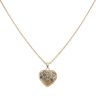 9ct Yellow Gold Smokey Quartz Heart Pendant and Belcher Chain 18"