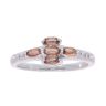 9ct White Gold Smokey Quartz and Diamond Ring