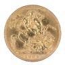 1904 Edward VII Large Head UK Full Sovereign Coin