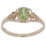 9ct Yellow Gold Peridot Butterfly Ring