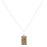 Children's 14ct Yellow Gold Mother Mary Pendant And Chain 18"