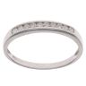 9ct White Gold 0.20ct Brilliant Cut Diamond Half Eternity Ring