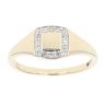 9ct Yellow Gold 0.15ct Diamond Signet Ring