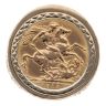9ct Yellow Gold 1913 George V Large Head UK Full Sovereign Coin Ring