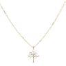 9ct Yellow Gold Tree Pendant And Chain 20"