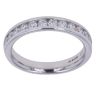 9ct White Gold 0.75ct Brilliant Cut Lab Grown Diamond Half Eternity Ring