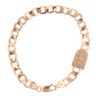 9ct Yellow Gold England Curb Bracelet 8"