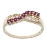 9ct Yellow Gold Ruby Crossover Fancy Ring