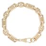 9ct Yellow Gold Stars and Bars Bracelet 8"