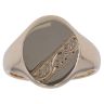 9ct Yellow Gold Patterned Signet Ring