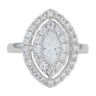 Sterling Silver Cubic Zirconia Ellipse Ring By Icesia
