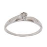 9ct White Gold 0.05ct Brilliant Cut Diamond Solitaire Ring