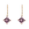 14ct Yellow Gold Amethyst Drop Earrings