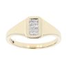 9ct Yellow Gold 0.05ct Diamond Signet Ring