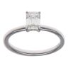 9ct White Gold 1.11ct Emerald Cut Lab Grown Diamond Solitaire Ring