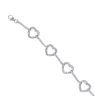 Silver Cubic Zirconia Heart 8" Bracelet by Icesia