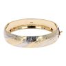 14ct Yellow and White Gold Patterned Bangle