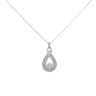 9ct White Gold 0.50ct Brilliant Cut Diamond Pendant and Chain 18"