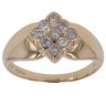 18ct Yellow Gold 0.50ct Brilliant Cut Diamond Cluster Ring
