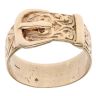 9ct Yellow Gold Patterned Buckle Ring