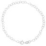 Silver Open Heart Bracelet 7" By Icesia