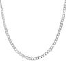 Silver Flat Curb Chain 26"