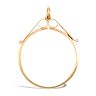 9ct Yellow Gold Full Sovereign Pendant Mount - Scroll Top