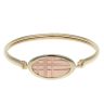 9ct Yellow and Rose Gold Hinged Clogau Bangle