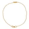 22ct Yellow Gold Trio Bead Fancy Bracelet 7"