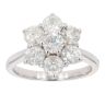 18ct White Gold 2.30ct Diamond Cluster Ring