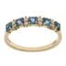 18ct Yellow Gold 0.05ct Diamond and Sapphire Fancy Ring