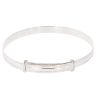 Silver Child's Beaded Edge Expanding Bangle By Icesia