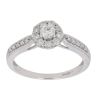 9ct White Gold 0.50ct Brilliant Cut Diamond Cluster Ring