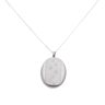 Silver Butterfly Locket and Chain 18" By Icesia