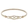 9ct Yellow Gold Celtic Hinged Bangle