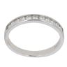9ct White Gold Moissanite Eternity Ring
