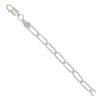 Silver Paperclip Bracelet 7"