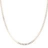9ct Yellow Gold Square Curb Chain 18"