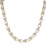 9ct Yellow Gold Textured Tulip Chain 24"