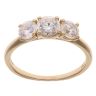 18ct Yellow Gold 1.50ct Brilliant Cut Diamond Trilogy Ring