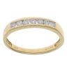 18ct Yellow Gold 0.25ct Brilliant Cut Diamond Half Eternity Ring
