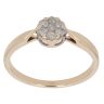 9ct Yellow Gold 0.25ct Brilliant Cut Diamond Cluster Ring