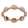 Pandora 18ct Rose Gold 0.50ct Brilliant Cut Diamond Fancy Ring