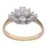 18ct Yellow Gold 0.60ct Brilliant Cut Diamond Cluster Ring